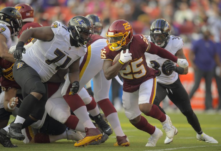 NFL 4-on-4; strijd tussen het Washington Football Team en de Baltimore Ravens