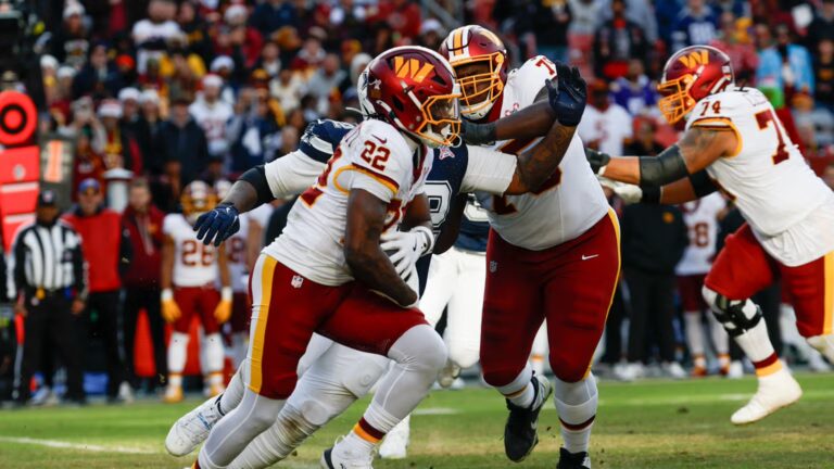 De Washington Commanders tegen de Cowboys in december 2025